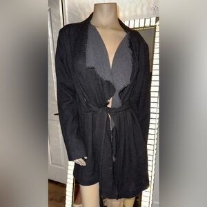 ISDA & Co. Black and Gray Cardigan